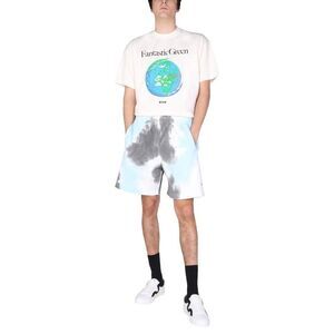 MSGM Tie-Dye Print Lounge Shorts Men MULTICOLOUR Pants
